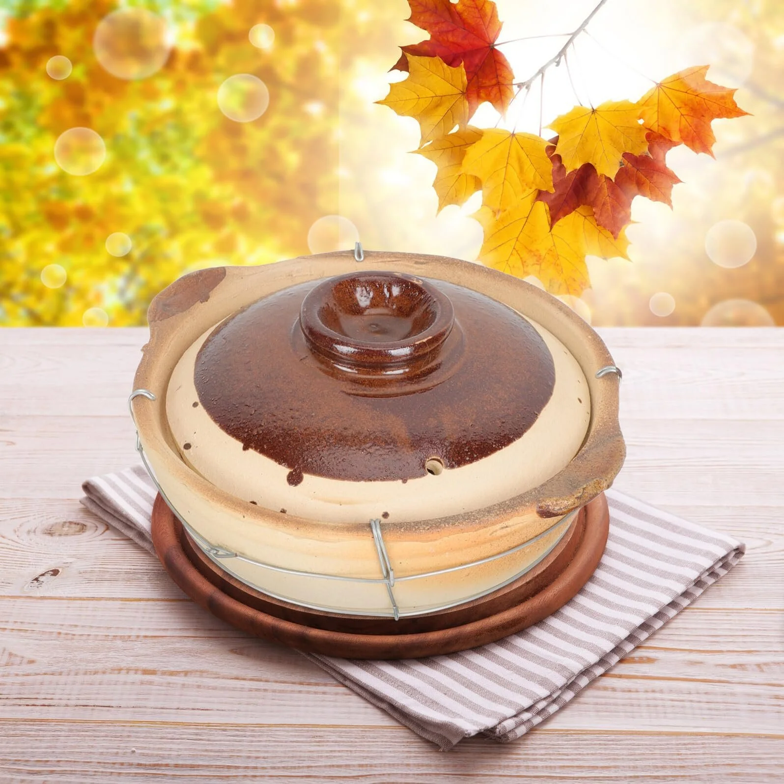 Каструля для запікання керамічна з однією ручкою, фото №8