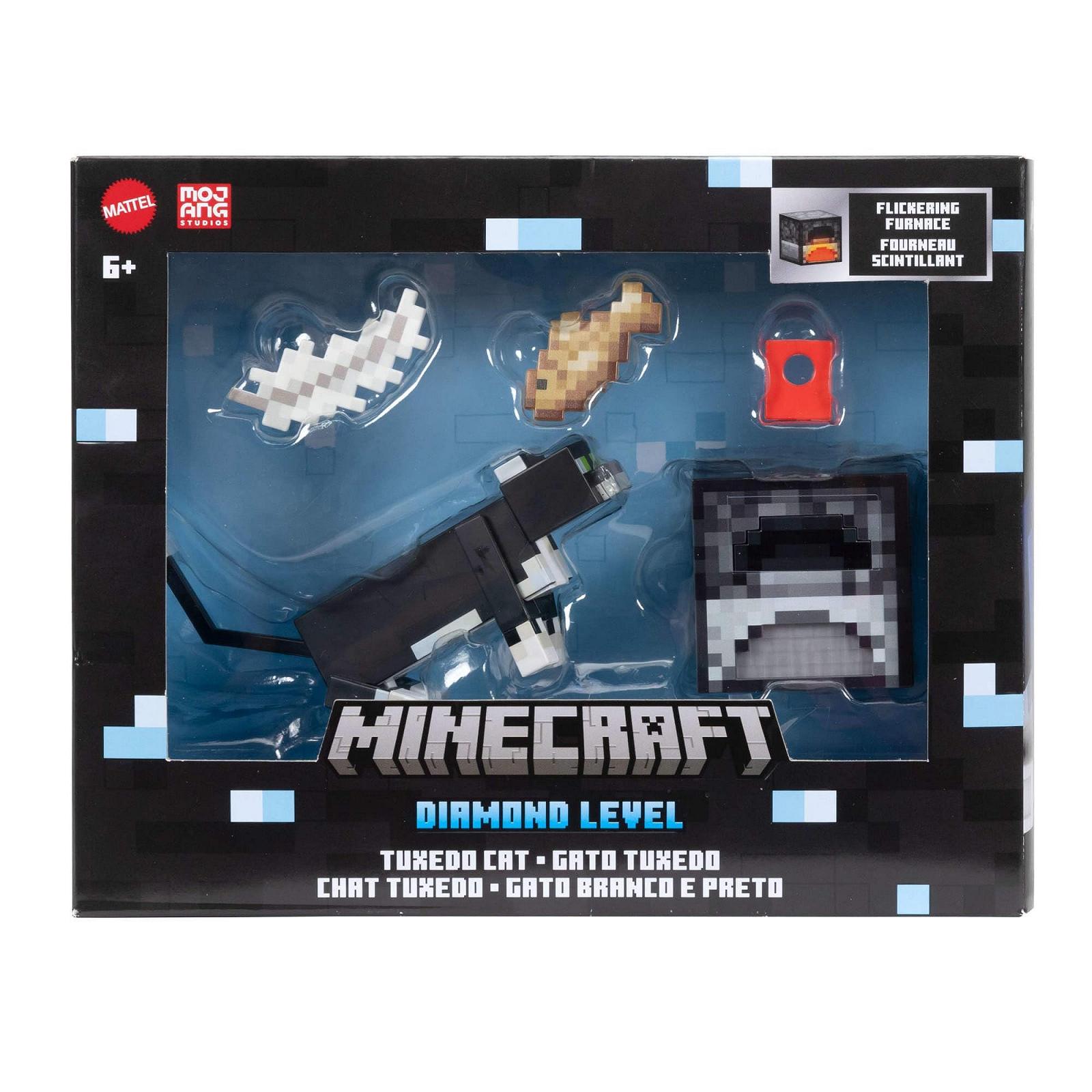 Фігурка Mattel Minecraft Кіт у смокінгу Diamond Level 14 см, фото №6