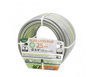 Шланг поливальний 3/4" 25м Silver Green Plus сірий з салатовою полосою - Фото 1