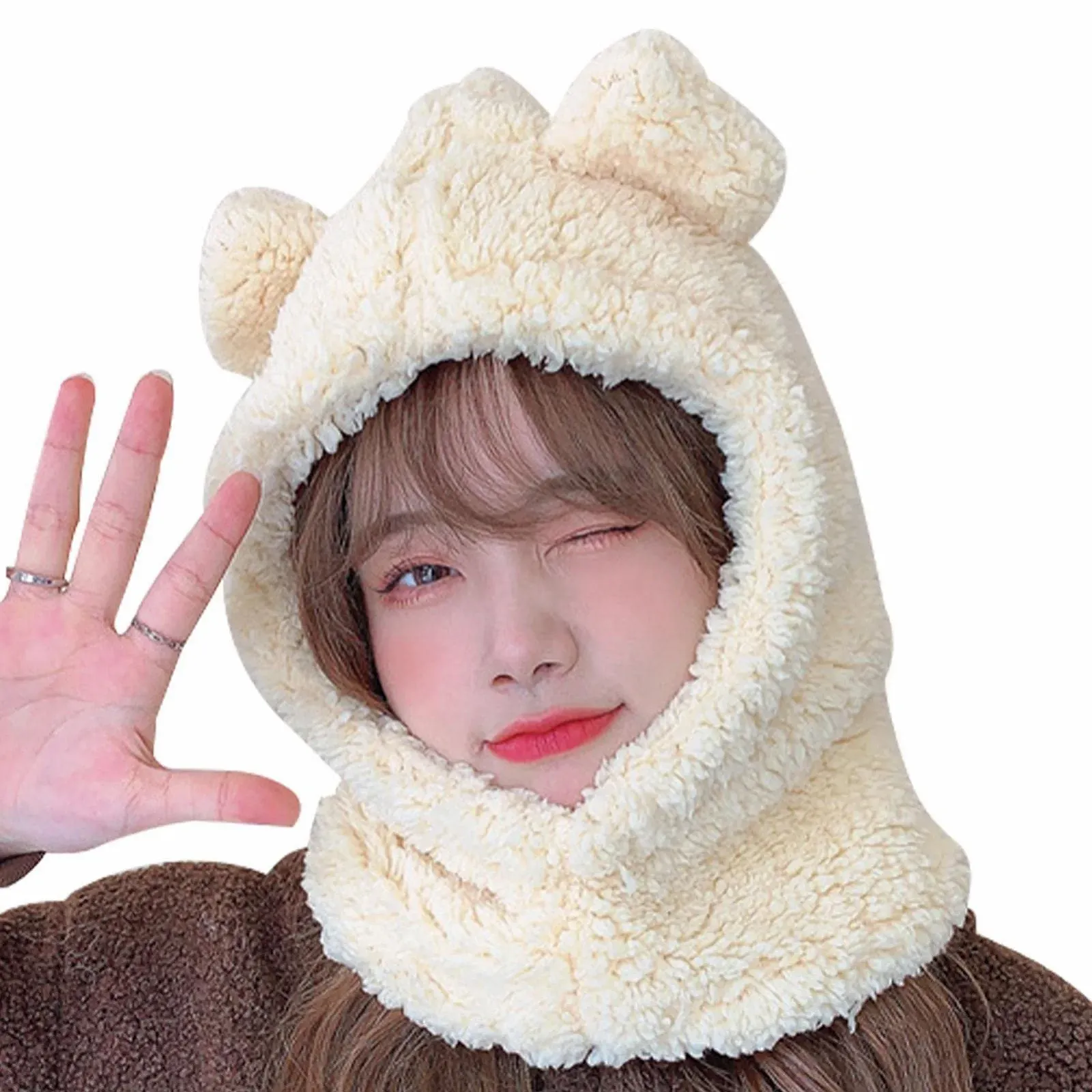 Зимняя шапка-ушанка Aferzov Зверушка Медведь, фото №5