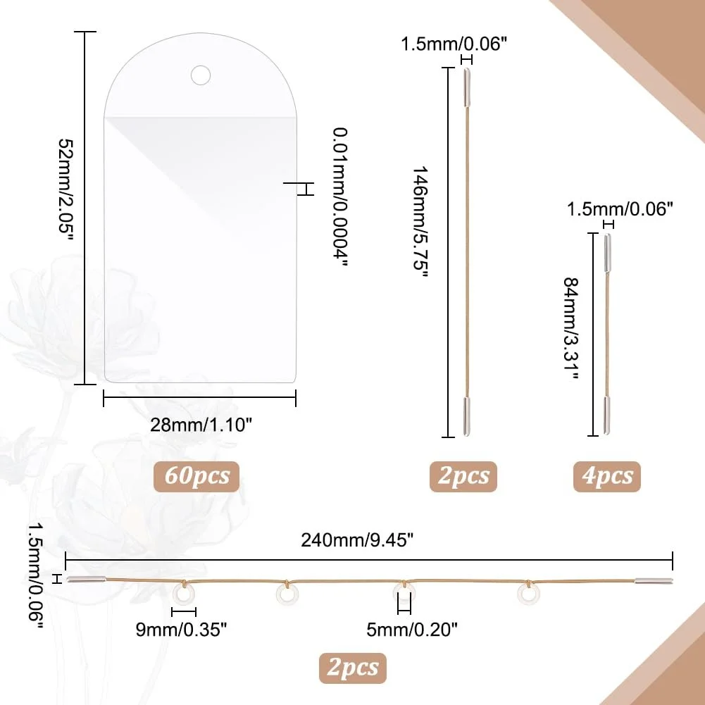 Стрічки для підтяжки обличчя AHANDMAKER з наборами підйомних мотузок, 60 шт, фото №2