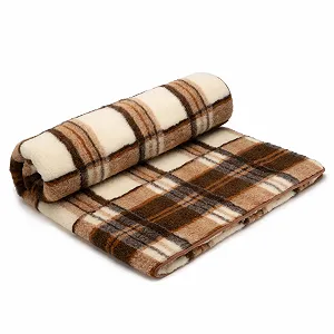 Одеяло из мериносовой шерсти Merino, 160 x 200 см, Мягкое одеяло из 100% мериносовой овечьей шерсти, Большое и пушистое шерстяное одеяло, Вес 1100 г/м2, Дышащий материал - Фото 1