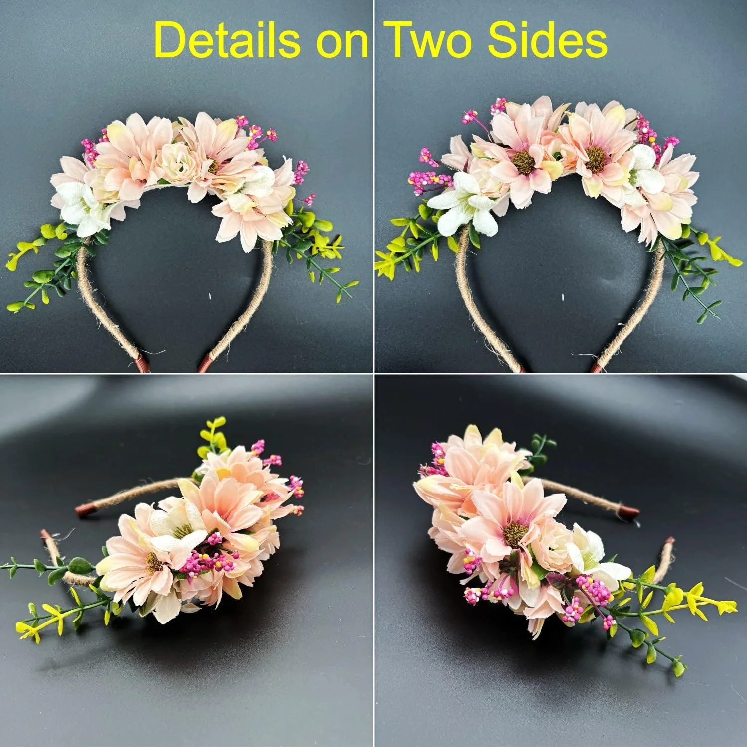 Обруч для волос Цветок JZK, фото №5