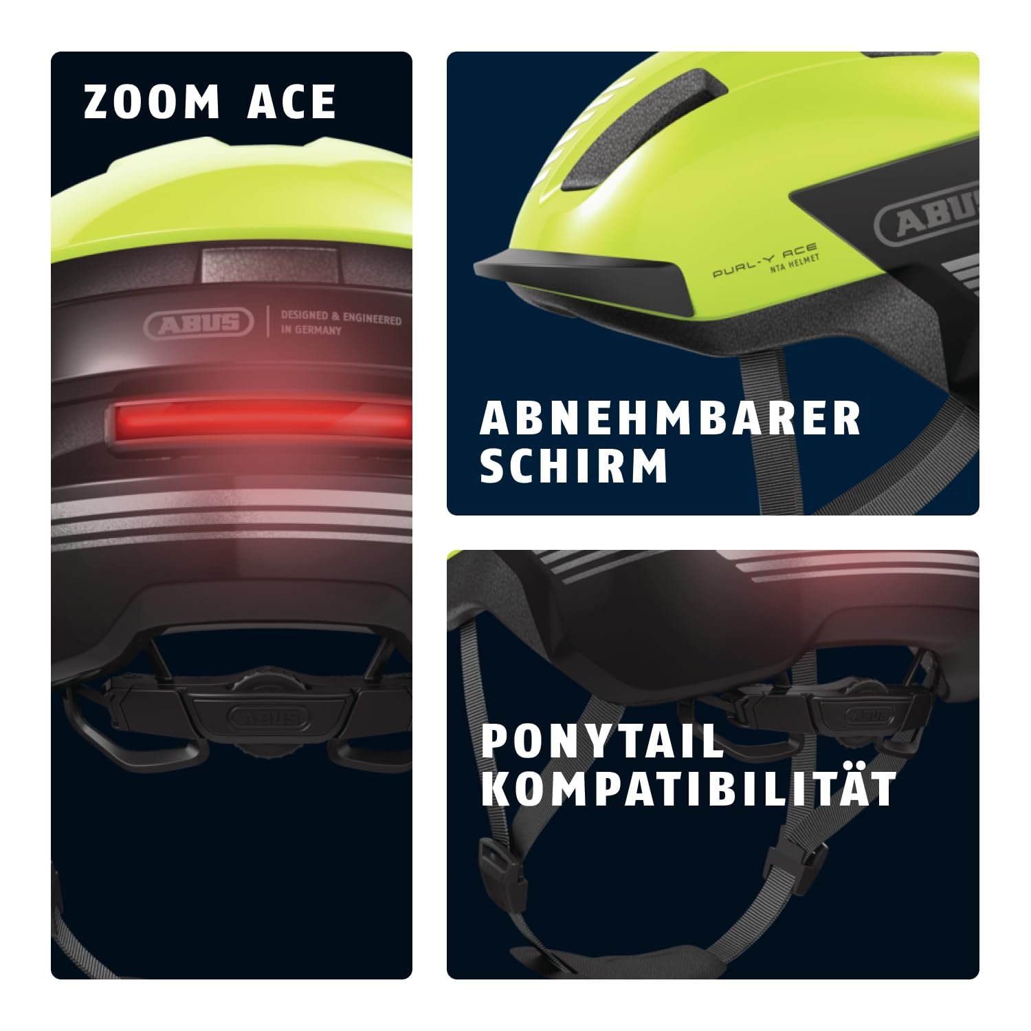 Шолом ABUS Purl-Y ACE велосипедний з LED підсвічуванням, фото №3