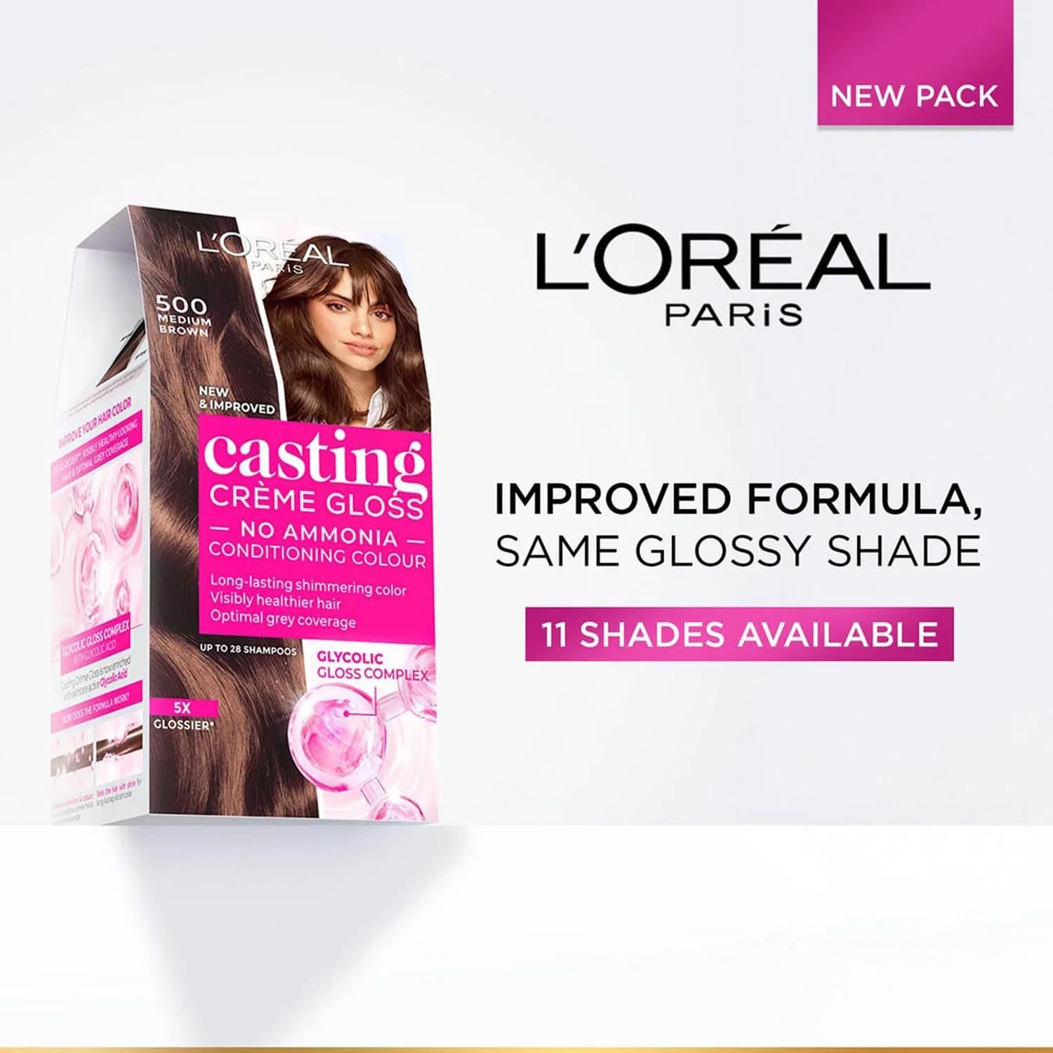 Стійка крем-фарба L'Oreal Paris Casting Cream Gloss Темно-каштановий 300, 87.5 г + 72 мл, фото №2 Стійка крем-фарба L'Oreal Paris Casting Cream Gloss Темно-каштановий 300, 87.5 г + 72 мл, фото №2
