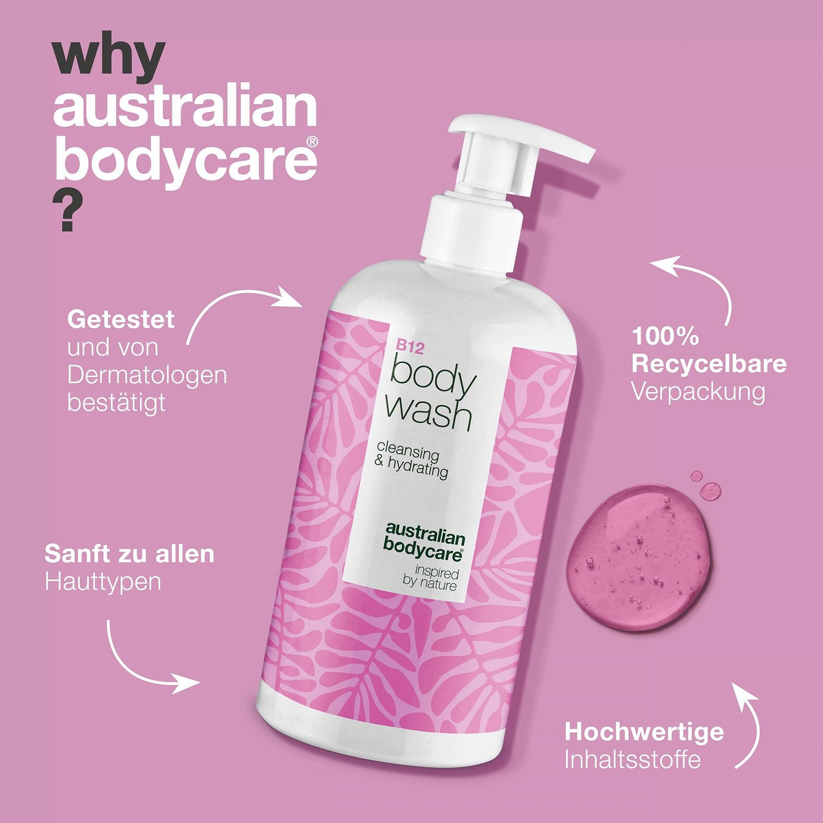 Гель для душа B12 Body Wash Питательный против сухой и зудящей кожи с витамином B12, Цинком PCA и Аллантоином 500 мл, фото №4 Гель для душа B12 Body Wash Питательный против сухой и зудящей кожи с витамином B12, Цинком PCA и Аллантоином 500 мл, фото №4