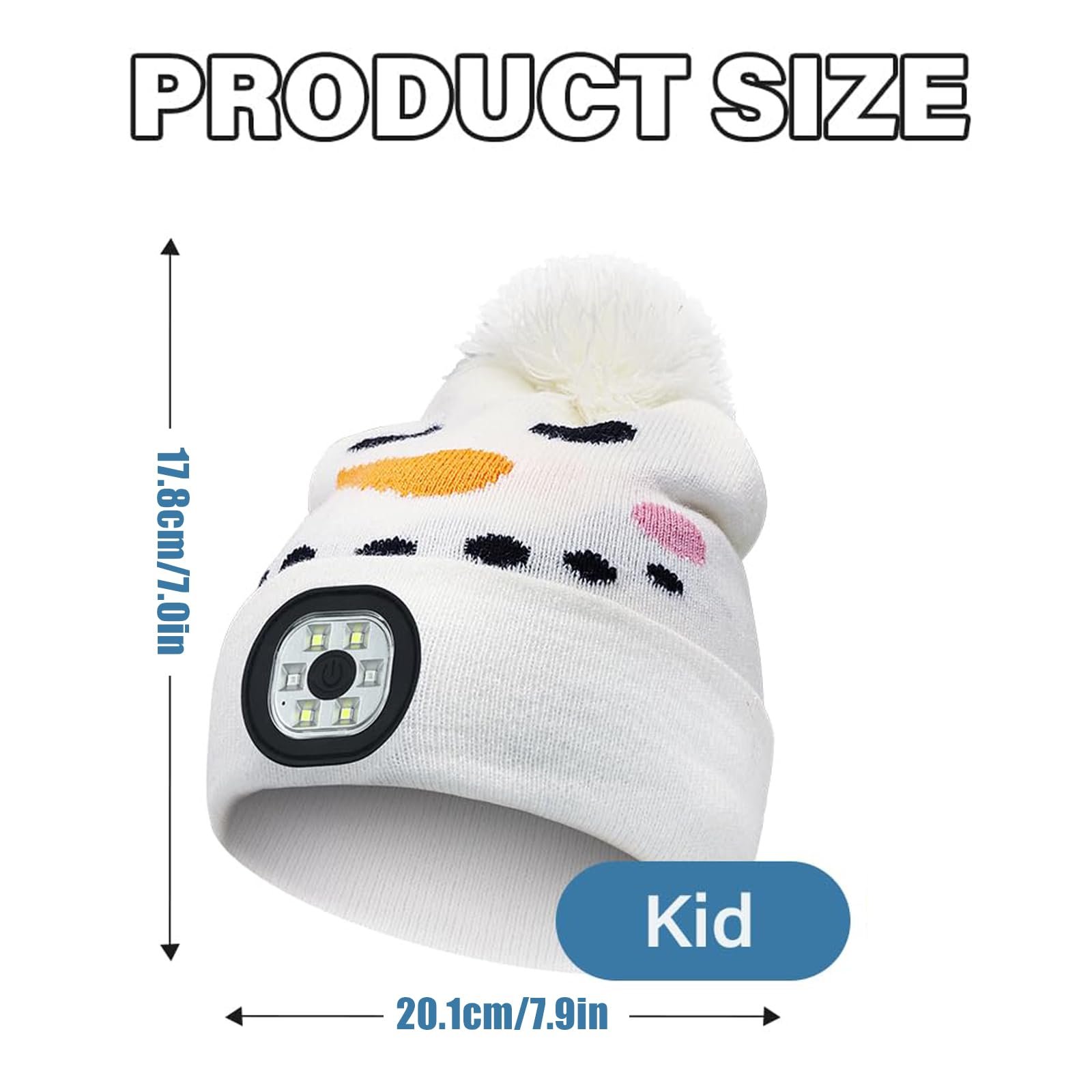 Шапка со LED подсветкой Детская, фото №5