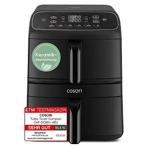Купити Мультипіч COSORI Turbo Tower DC861 8.6 л 2 камери 2700 Вт чорна - Фото 1 Мультипіч COSORI Turbo Tower DC861 8.6 л 2 камери 2700 Вт чорна - Фото 1