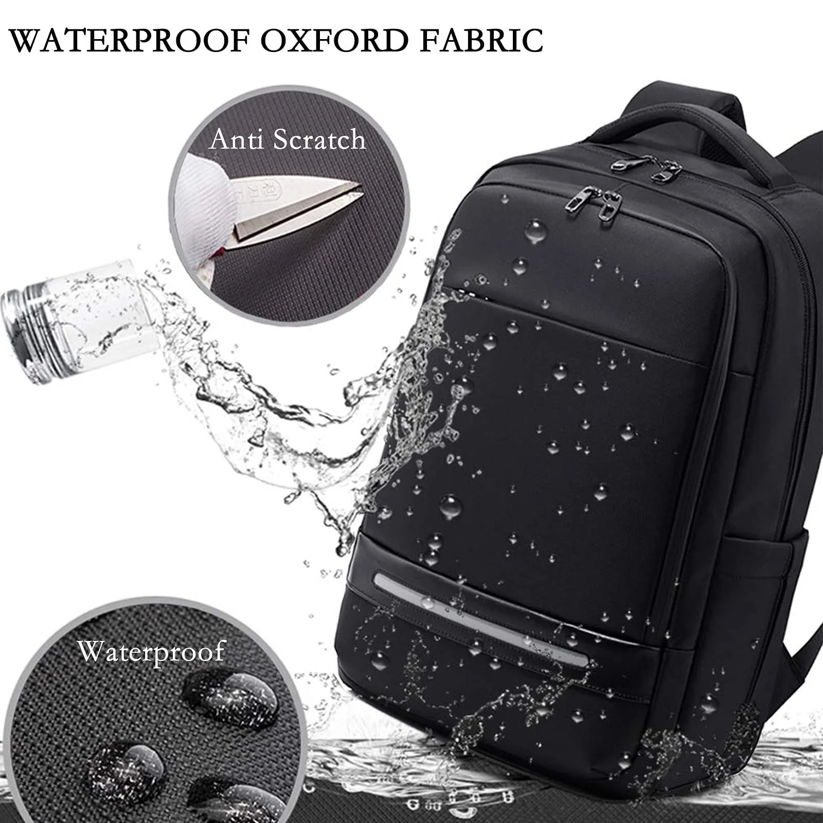 Рюкзак для ноутбука 17 дюймов Business Multifunctional Waterproof USB, фото №3 Рюкзак для ноутбука 17 дюймов Business Multifunctional Waterproof USB, фото №3