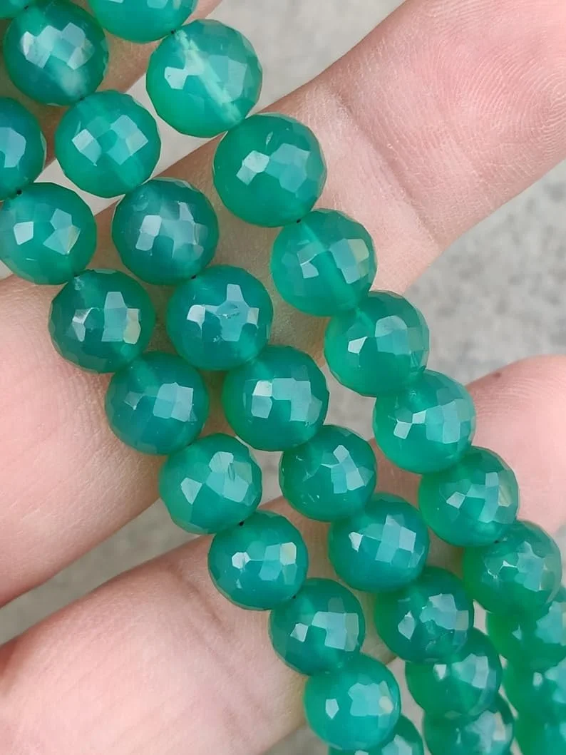 Круглые гладкие бусины из натурального оникса 7.5-8 мм, нить длиной 25 см бусины из драгоценных камней для ожерелья и браслета, фото №1