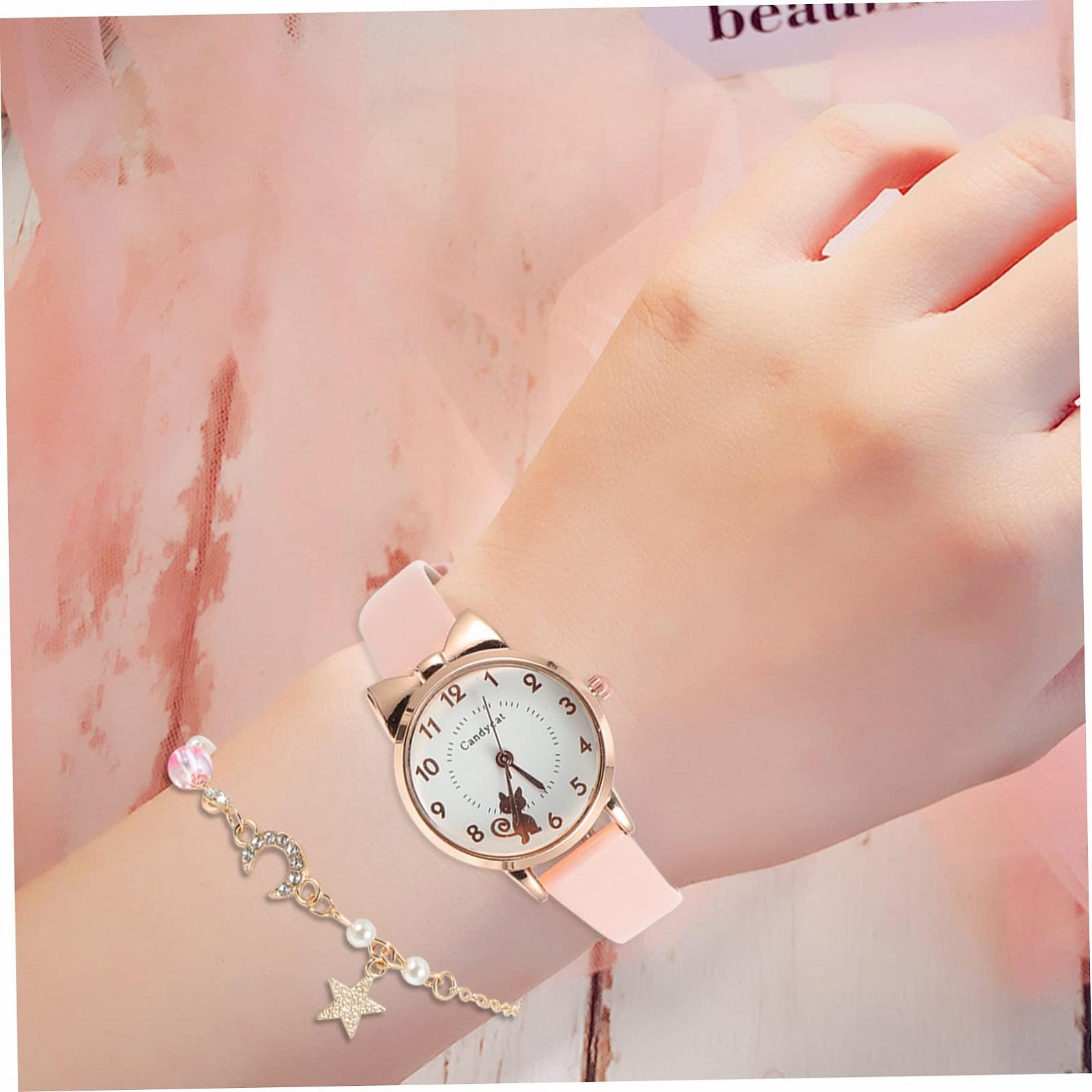 Часы-браслет LIFKOME Cute Cat Moon для женщин, розовое стекло, фото №3 Часы-браслет LIFKOME Cute Cat Moon для женщин, розовое стекло, фото №3