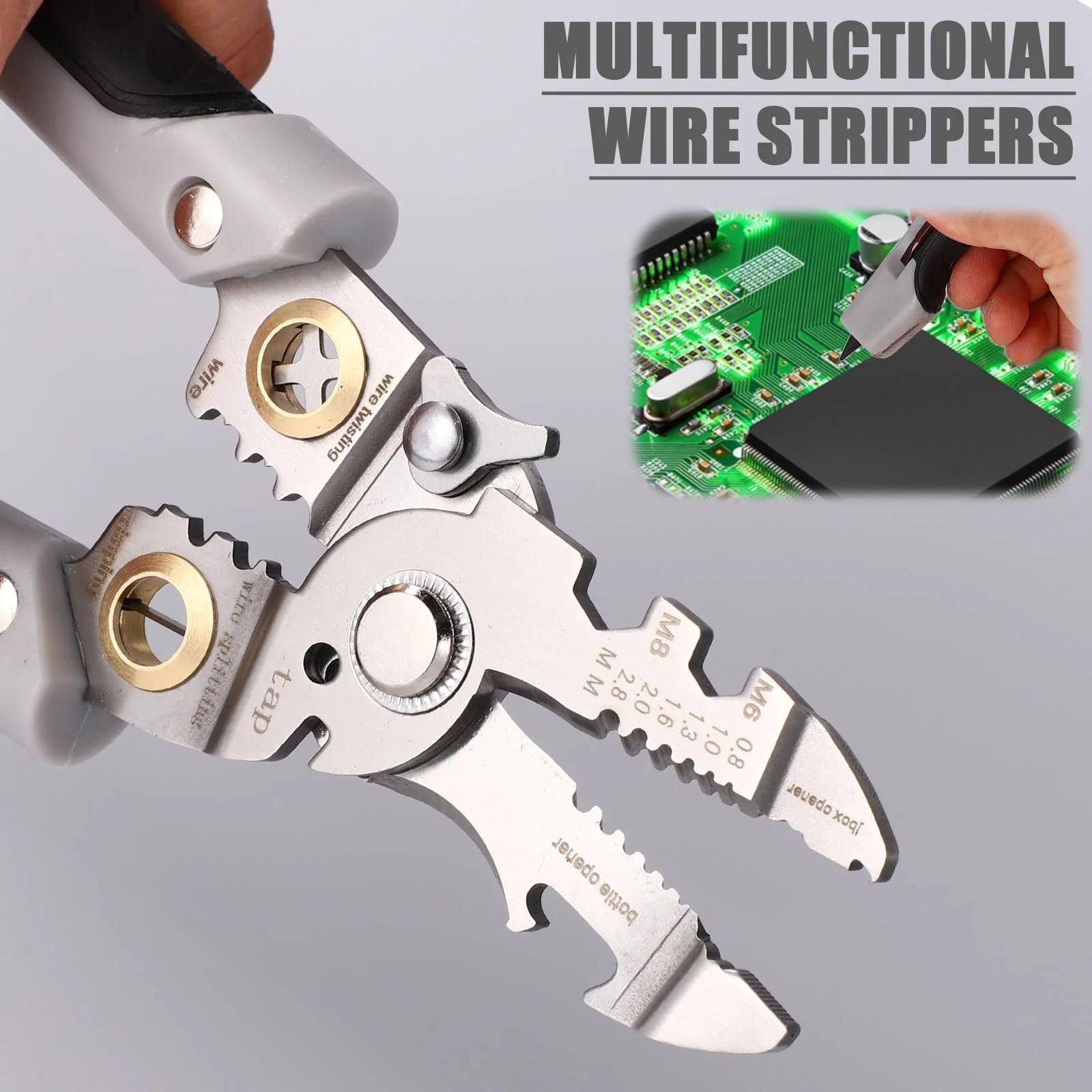 Стриппер многофункциональный 21 в 1 для электромонтажных работ, фото №3