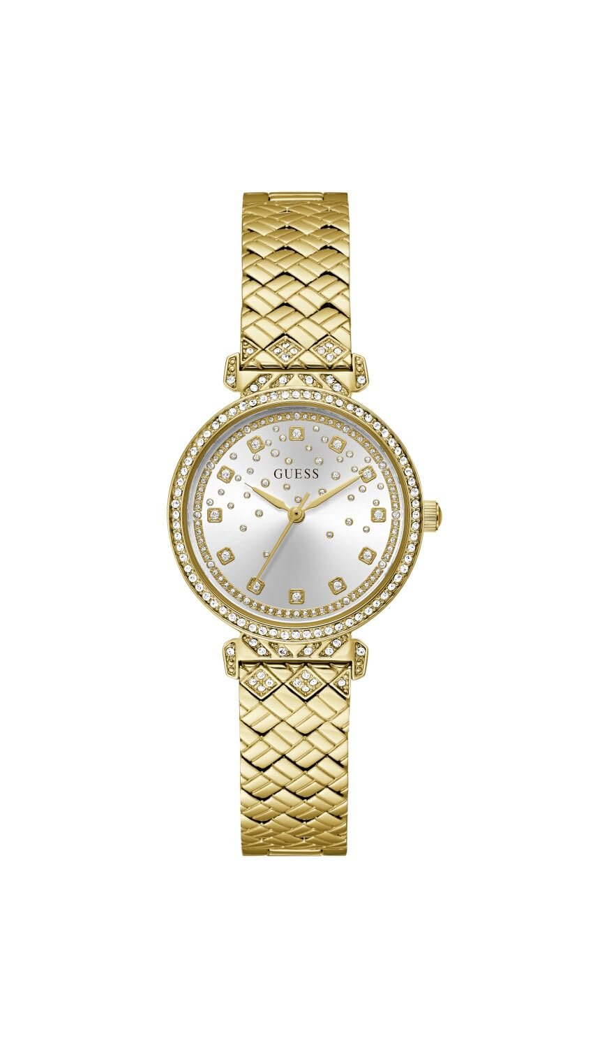 Часы женские кварцевые GUESS GW0763L2 Аналоговый Золотой/Серебряный, фото №1