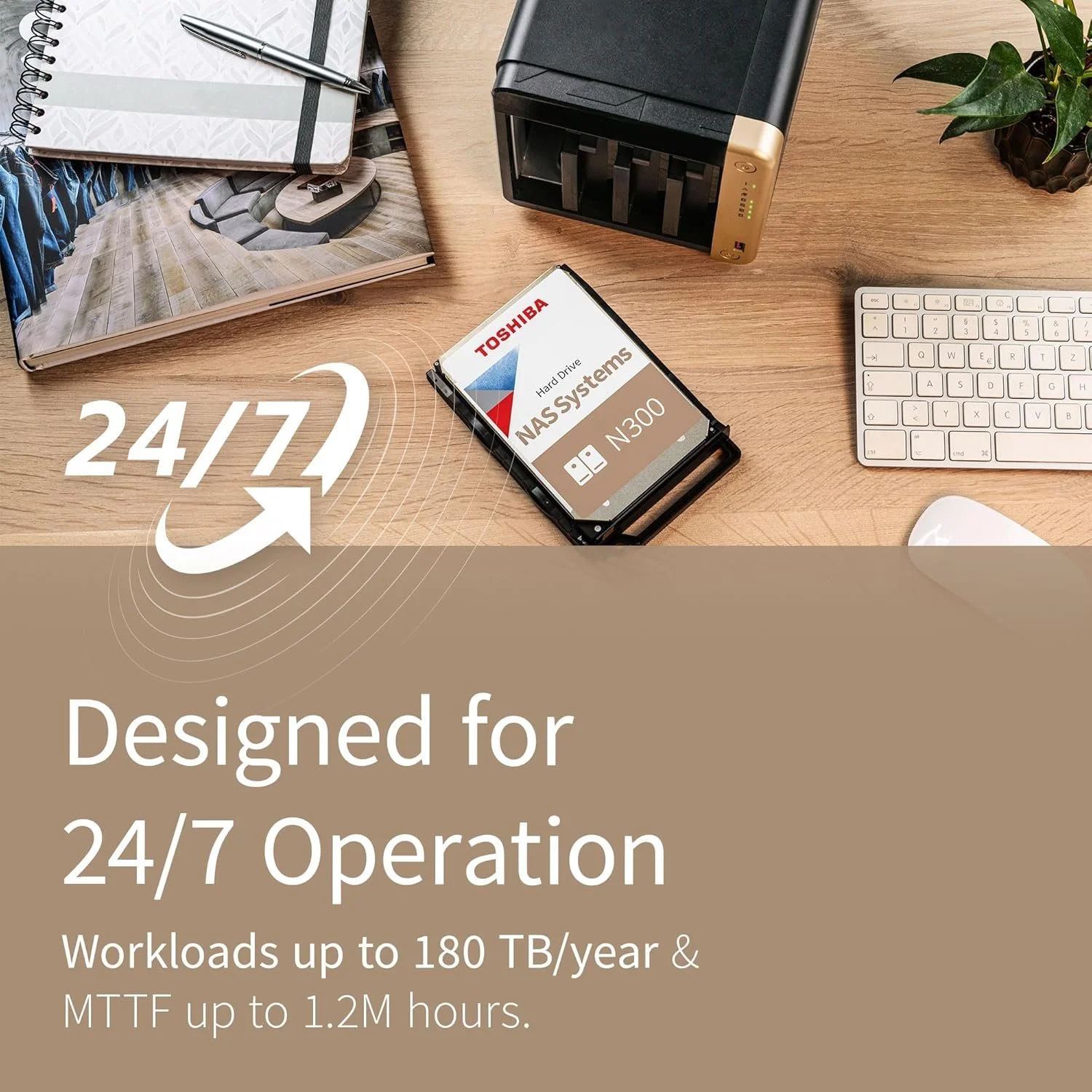 Внутренний жесткий диск 3.5" Toshiba Nas N300 SATA III (HDEMX14ZNA51), фото №3 Внутренний жесткий диск 3.5" Toshiba Nas N300 SATA III (HDEMX14ZNA51), фото №3