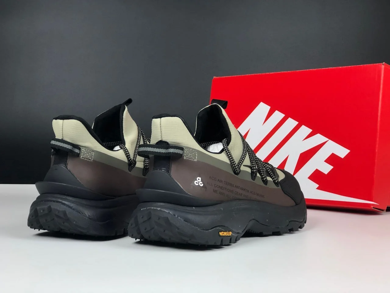 Чоловічі кросівки Nike ACG Air Terra Antarktik коричневі з чорним термо осінь зима, фото №5