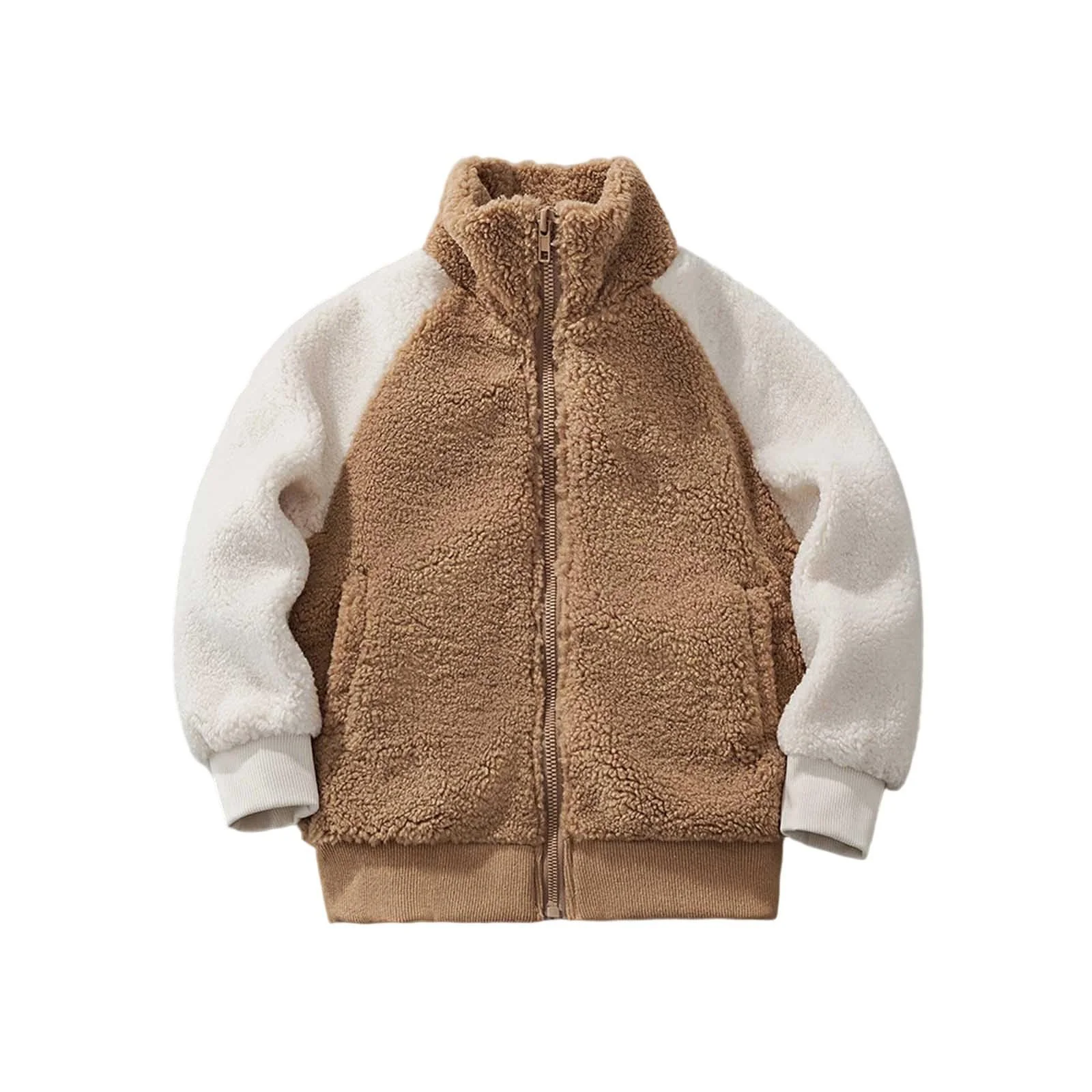 Флисовая зимняя куртка для мальчиков Generisch с цветным дизайном., фото №1