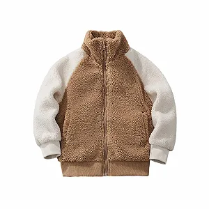 Флисовая зимняя куртка для мальчиков Generisch с цветным дизайном теплая верхняя одежда для холодного времени года - Фото 1