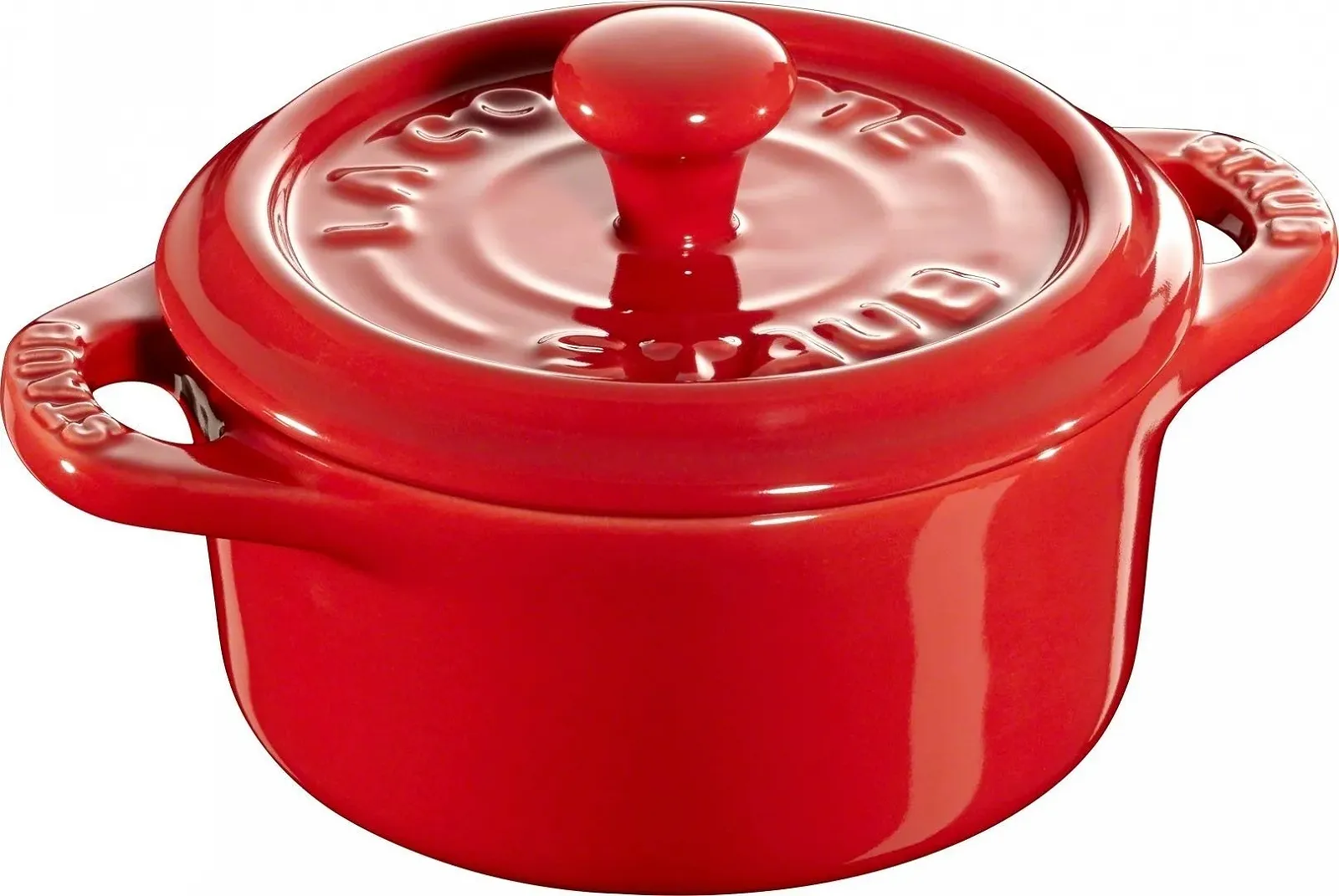 Кокотница Staub Mini 10 см керамическая красная, фото №1