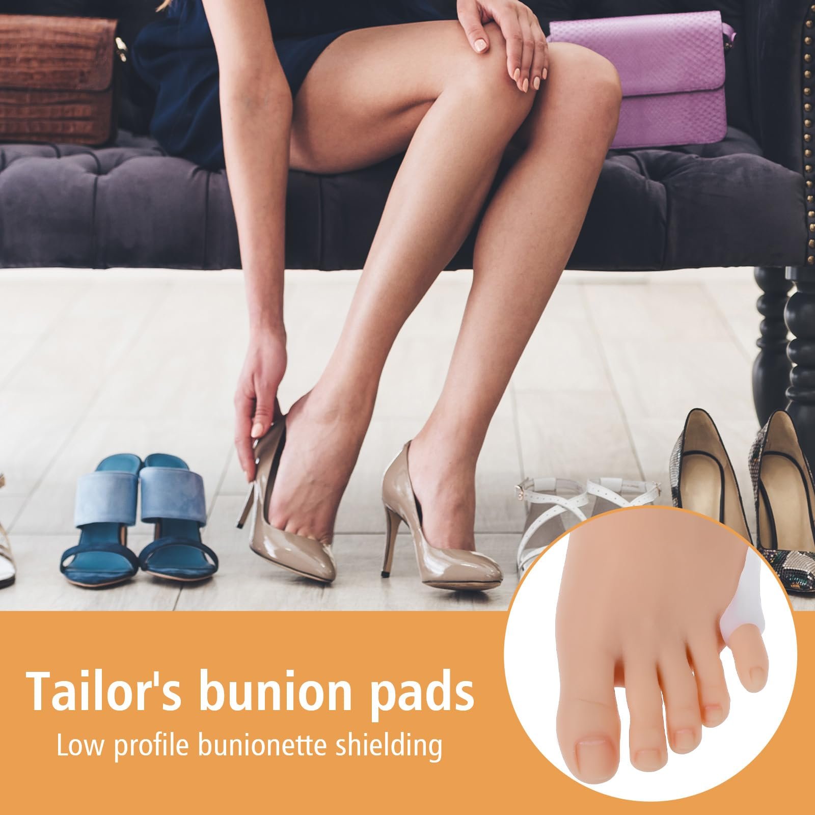 Роздільники для буньйонів кравця, 16 штук, м'які гелеві подушечки, фото №6