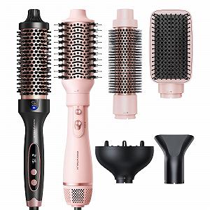 Термощетка и фен-щетка Wavytalk Blowout Boost Air Sculpt 5-in-1 900 W Розовое золото - Фото 1