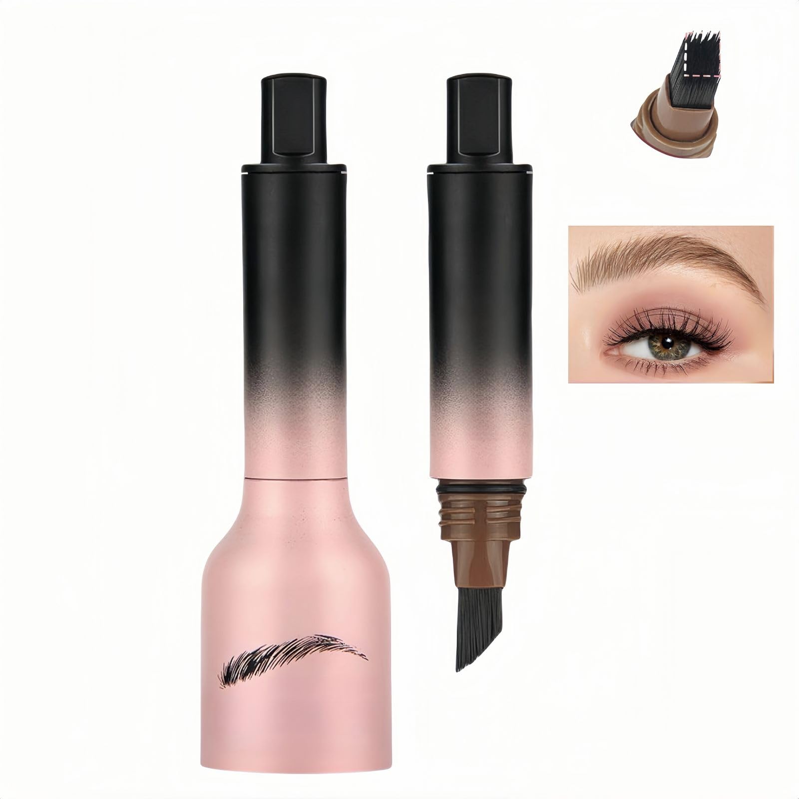 Рідка кисть для брів Angled Brush & Dip #02Taupe, фото №1