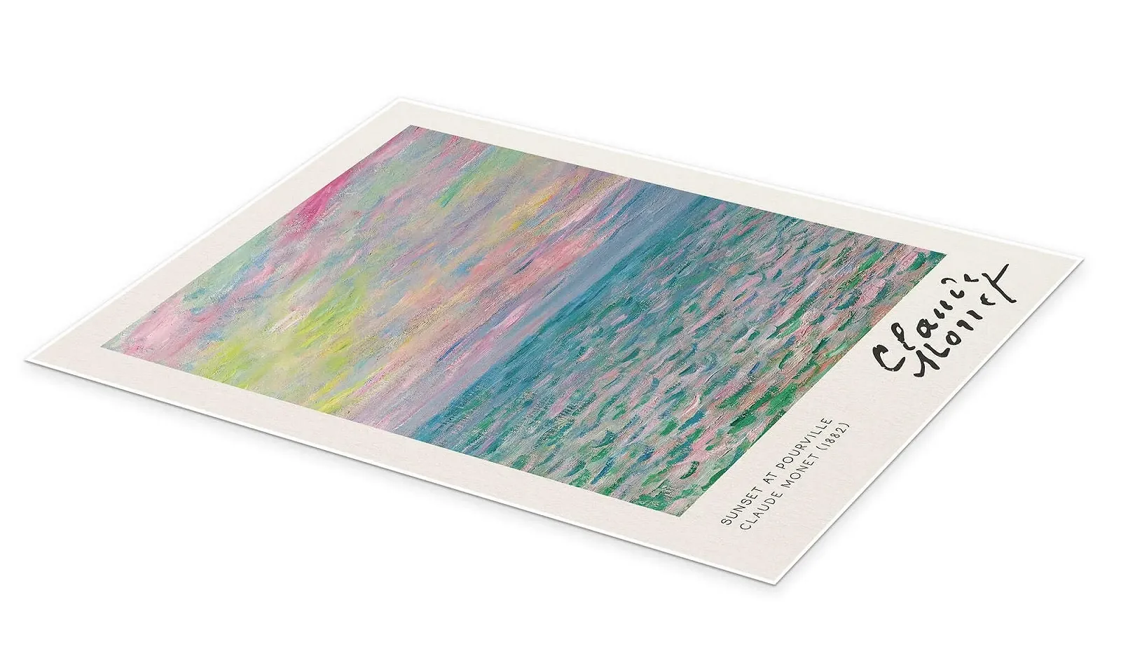 Постер Claude Monet Sunset at Pourville 1882 50 x 70 см, фото №2 Постер Claude Monet Sunset at Pourville 1882 50 x 70 см, фото №2