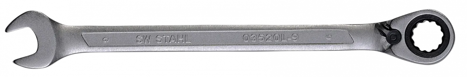 Комбінований тріскачковий ключ SW-STAHL 03520L-9 9 мм реверсивний, фото №1