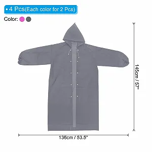 Пончо Patikil, 4 шт., сірий, рожевий synthetic.ua - Фото 1