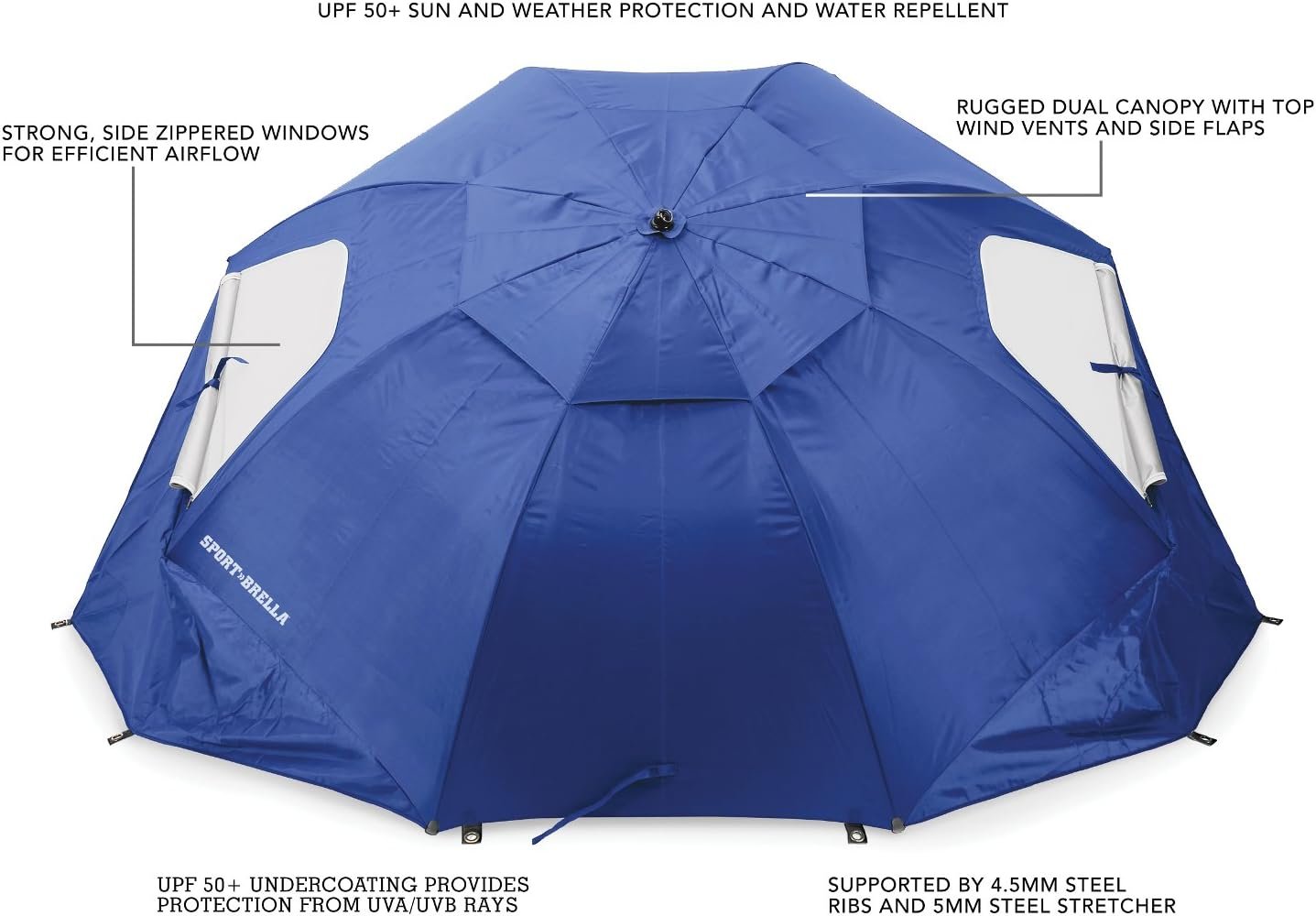Парасолька-палатка Sport-Brella 244 см Синій, фото №2
