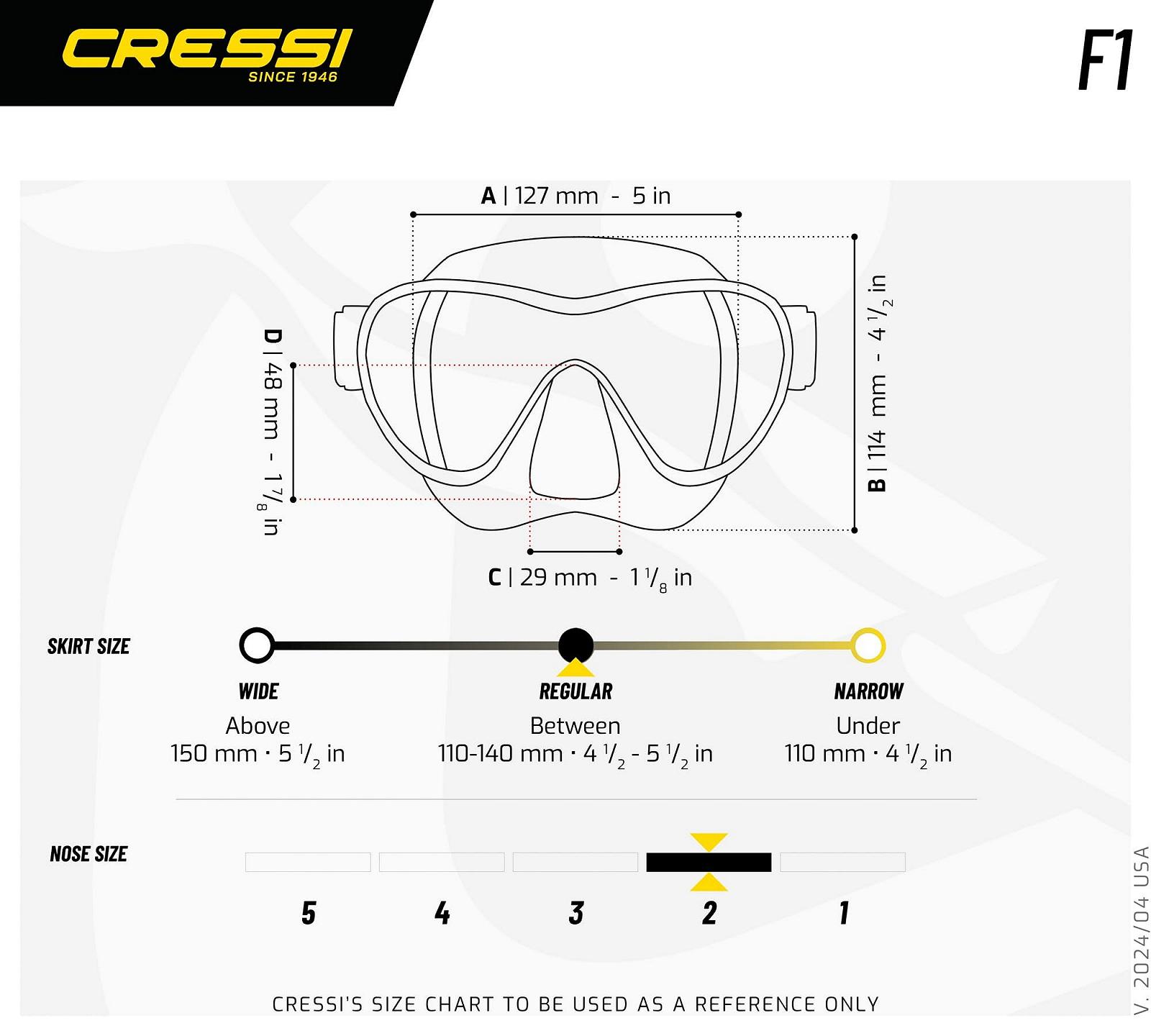 Маска Cressi F1 Frameless, фото №5