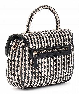 Сумка з ручкою зверху GUESS Mirema Flap Чорний Multi synthetic.ua - Фото 1