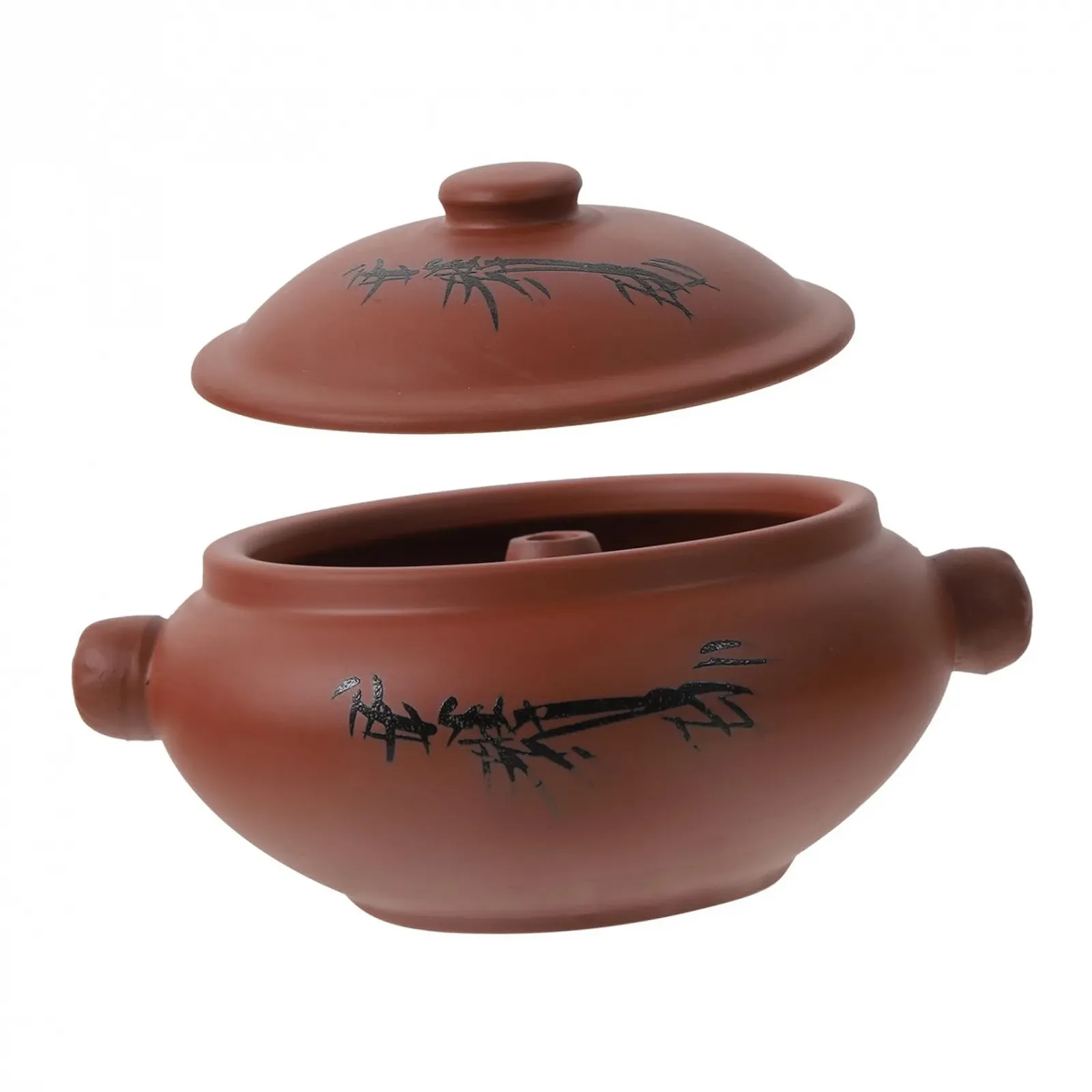 Кастрюля для супа керамическая универсальная с крышкой жаропрочная, фото №1