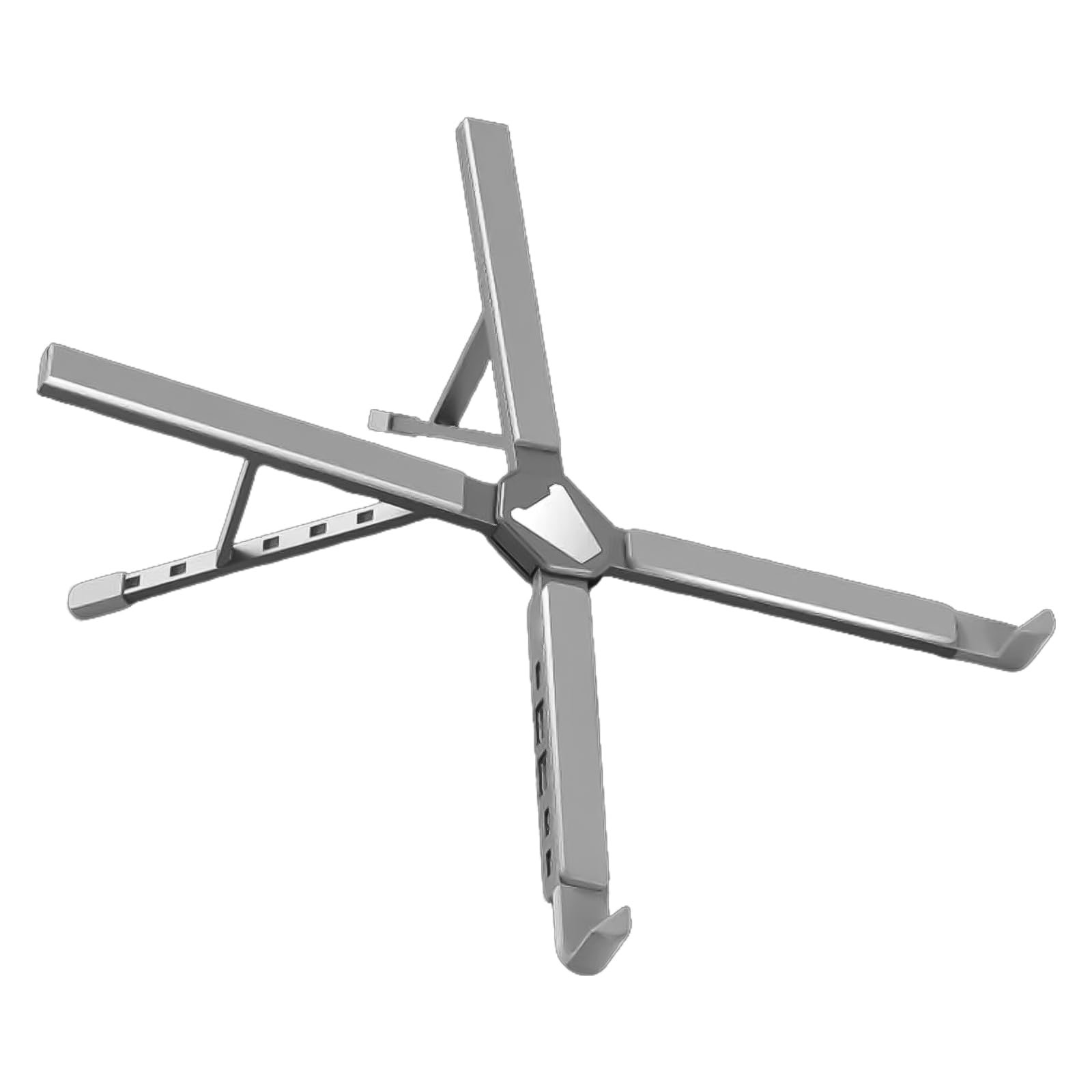 Підставка для ноутбука алюмінієва регульована ергономічна з охолодженням настільна з адаптером USB-TypeC PD100W, фото №4 Підставка для ноутбука алюмінієва регульована ергономічна з охолодженням настільна з адаптером USB-TypeC PD100W, фото №4