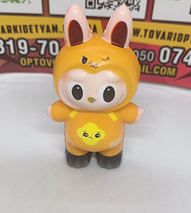 Іграшка антистрес сквіш Labubu іграшка жовта 12 см synthetic.ua - Фото 1