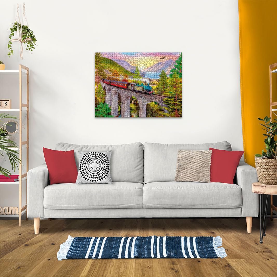 Пазл Ravensburger Train Ride in Autumn 12000795 1500 элементов, фото №5 Пазл Ravensburger Train Ride in Autumn 12000795 1500 элементов, фото №5