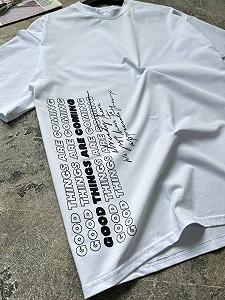 Футболка оверсайз біла Good RD398 synthetic.ua - Фото 1