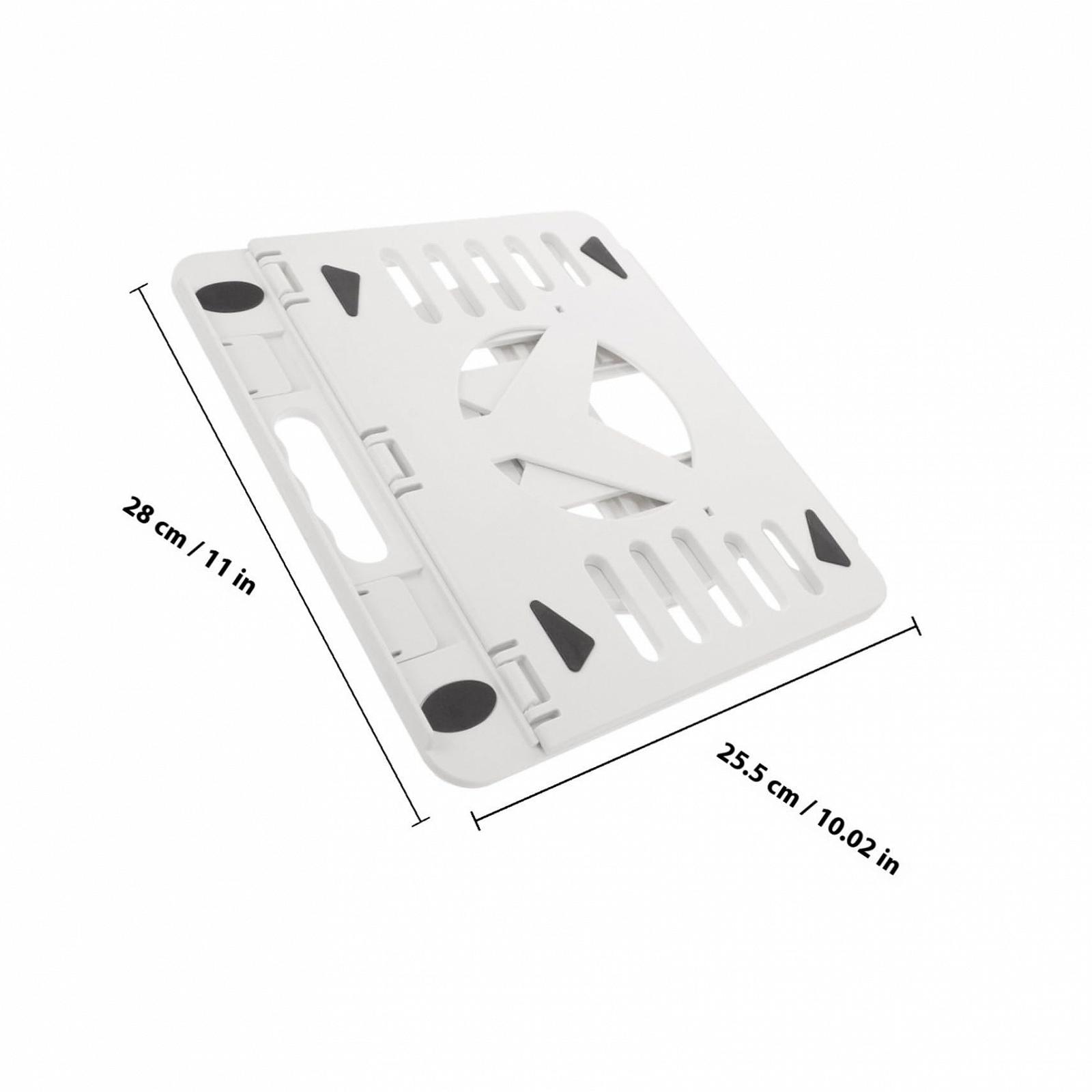 Подставка для ноутбука BESPORTBLE складная пластиковая регулируемая с функцией охлаждения противоскользящая компактная легкая, фото №2