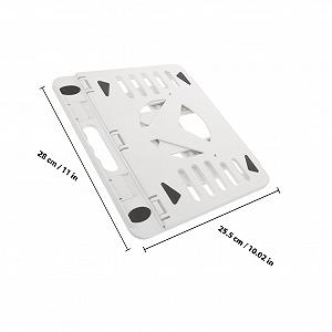 Подставка для ноутбука BESPORTBLE складная пластиковая регулируемая с функцией охлаждения противоскользящая компактная легкая synthetic.ua - Фото 1