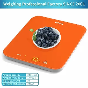 Кухонні ваги цифрові Vitafit 15 kg, 1 g, LED дисплей, 3 AAA Refreshing ціна на synthetic.ua - Фото 1 Кухонні ваги цифрові Vitafit 15 kg, 1 g, LED дисплей, 3 AAA Refreshing synthetic.ua - Фото 1