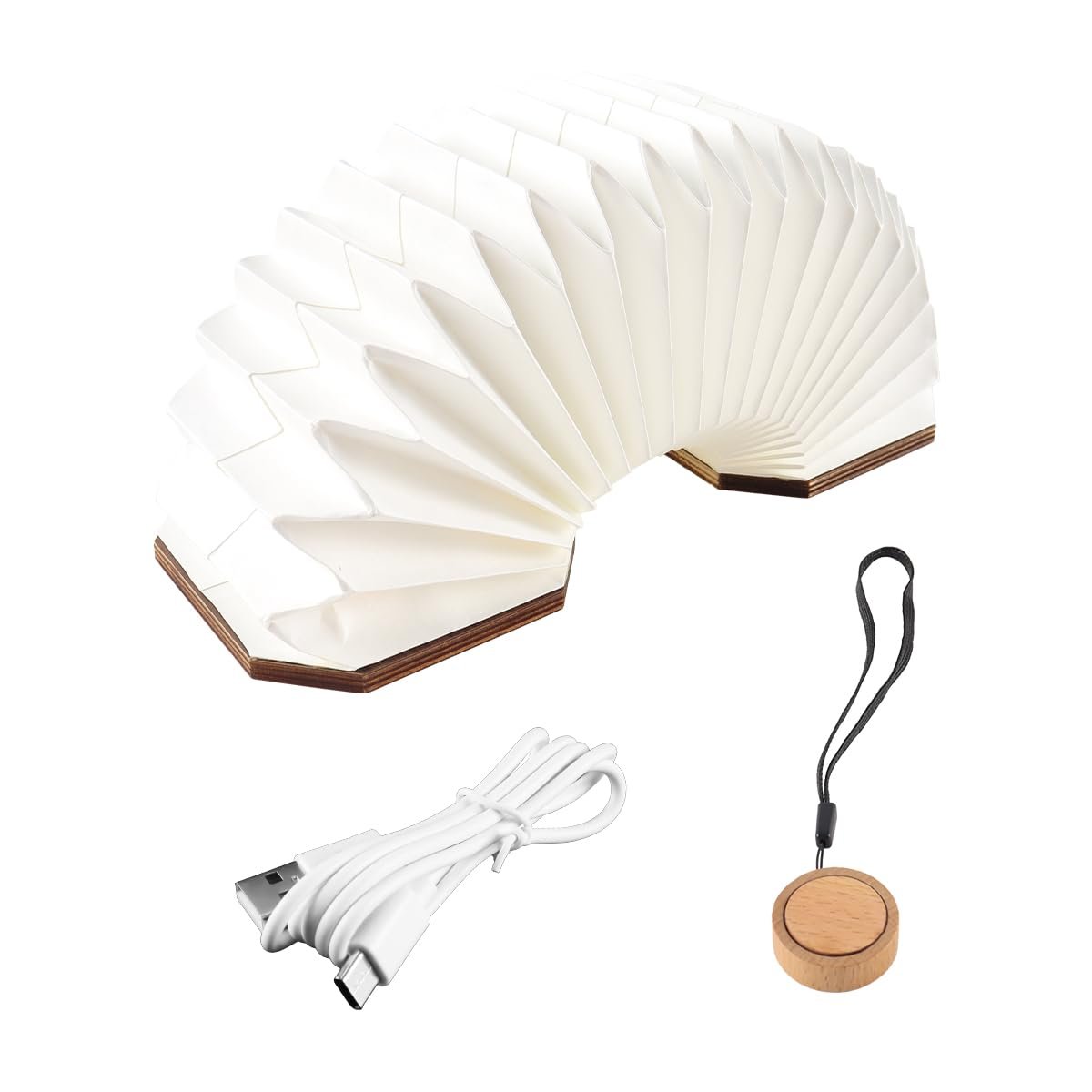 Настільна лампа Namvo Japanese Style House Портативна Дерев'яна Магнітний дизайн, фото №1