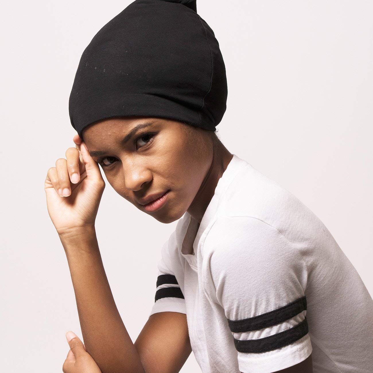 Шапка-біні ADAMA Трикотажна з сатиновою підкладкою, фото №7 Шапка-біні ADAMA Трикотажна з сатиновою підкладкою, фото №7