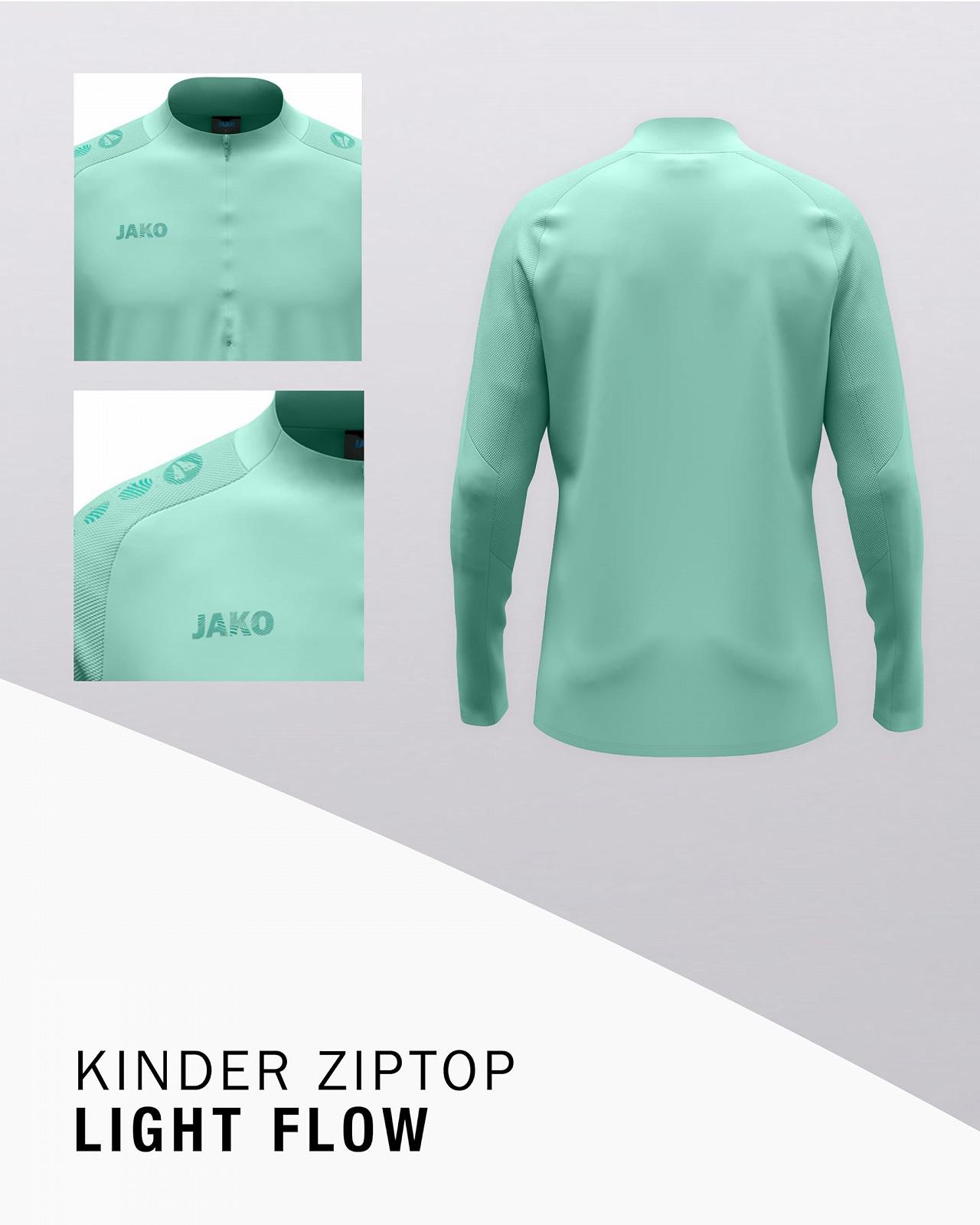 Світшот спортивний на блискавці JAKO Light Flow для дітей, дихаючий, ідеальна посадка та максимальна свобода рухів, фото №3