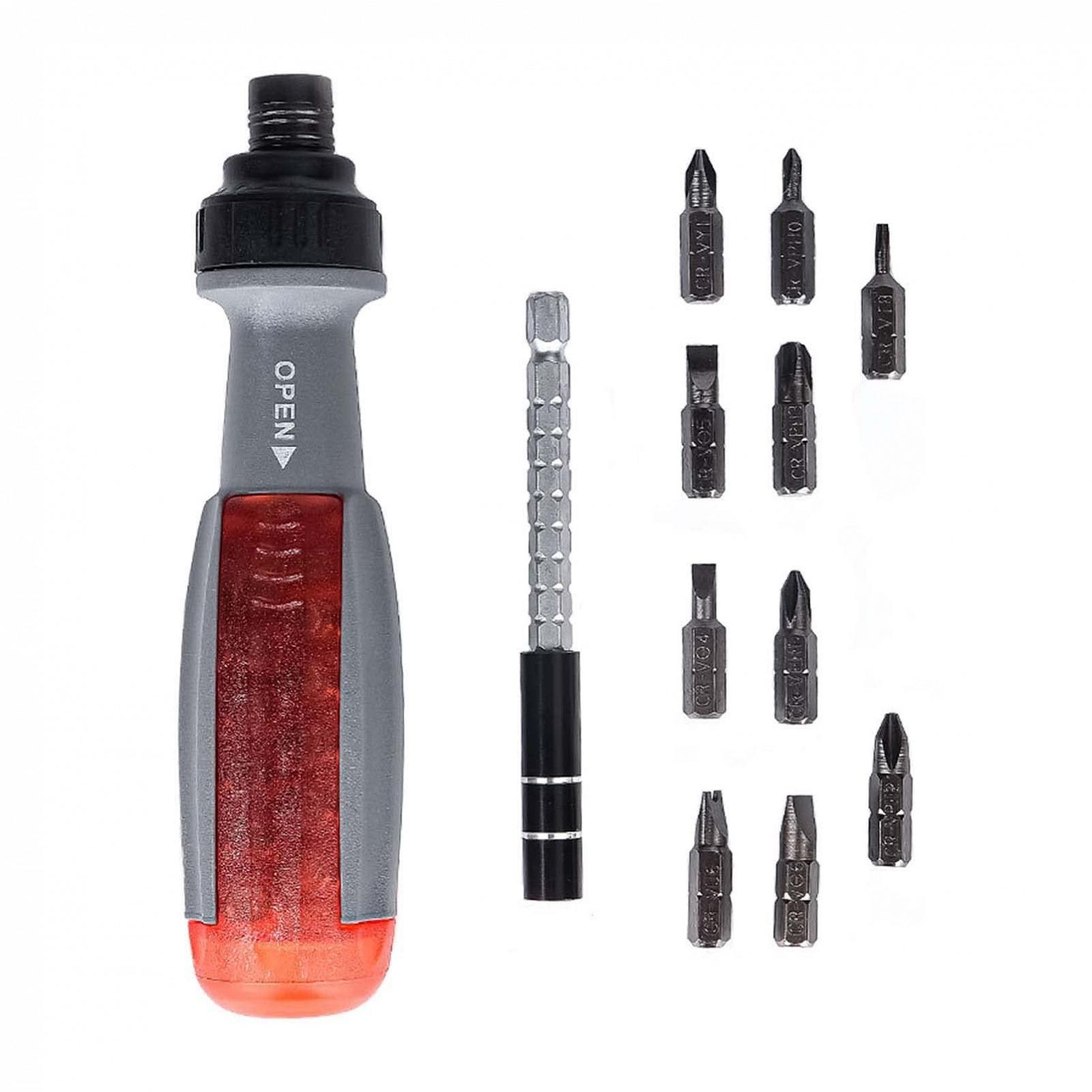 Набор отвёрток с трещоткой 10-в-1 с магнитными битами, фото №2 Набор отвёрток с трещоткой 10-в-1 с магнитными битами, фото №2