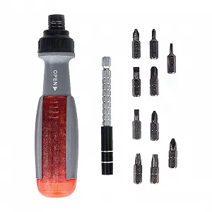 Набор отвёрток с трещоткой 10-в-1 с магнитными битами synthetic.ua - Фото 1