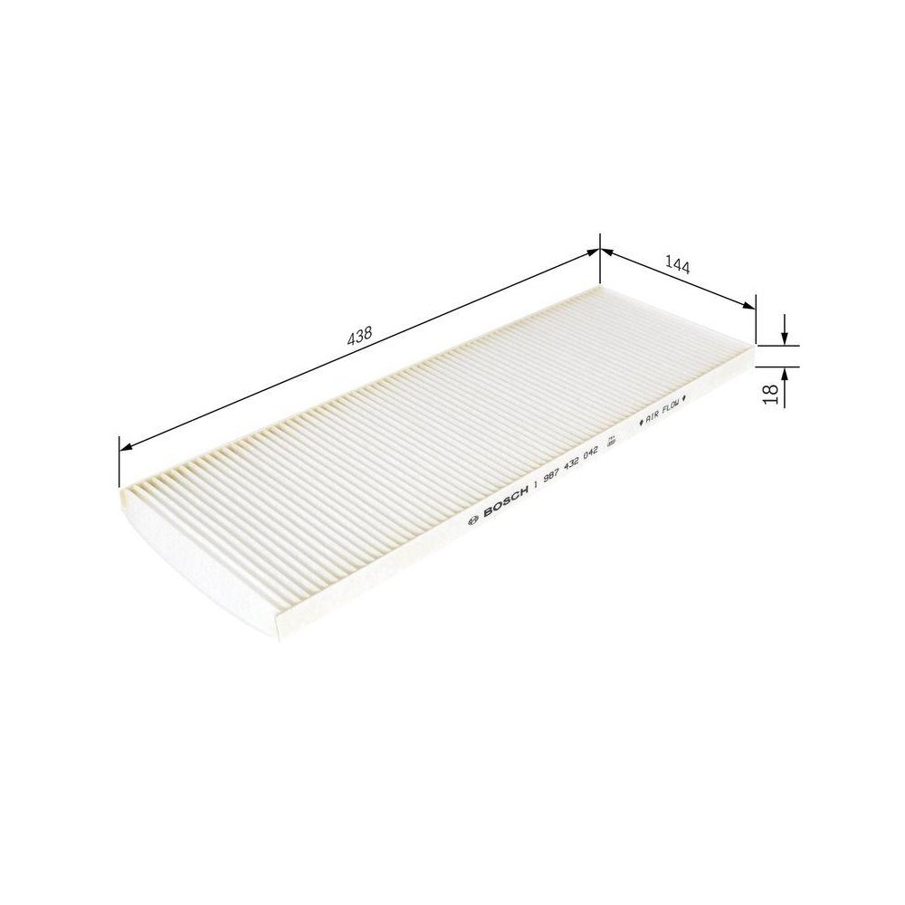Фильтр салона BOSCH 1 987 432 042 для ALFA ROMEO CITROËN FIAT LANCIA, фото №1