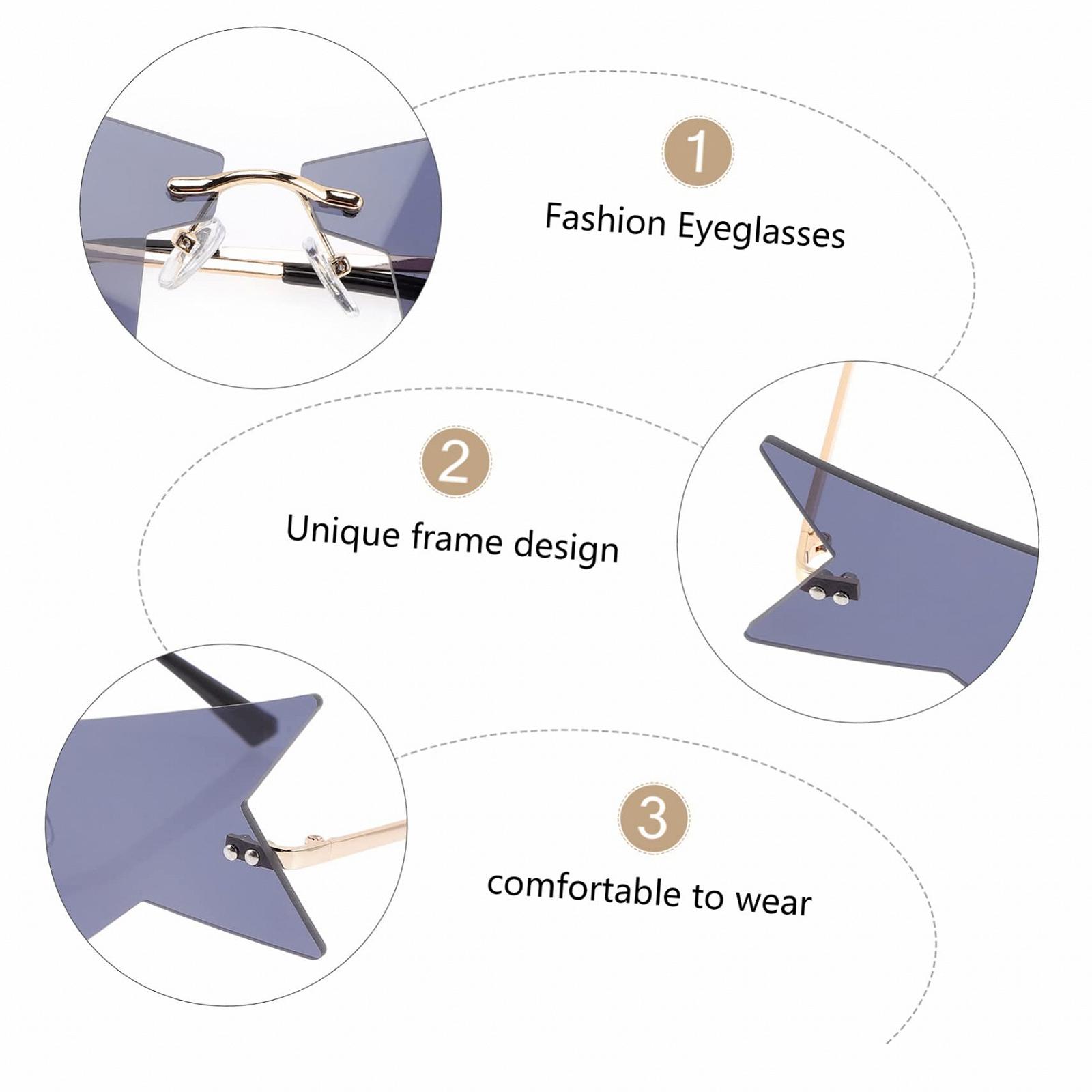 PACKOVE 5шт. Святкові окуляри, модні окуляри, вінтажні, фото №8