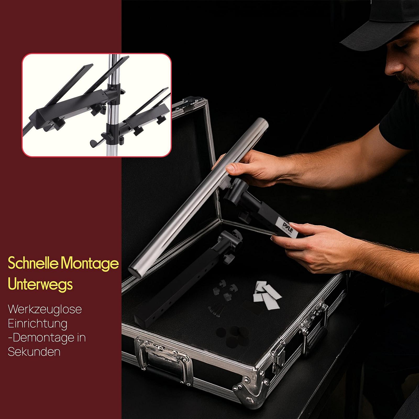 Підставка для ноутбука PylePro PLPTS45 для мікшерного студійного обладнання, одинарна, фото №5