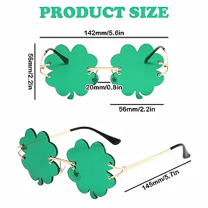 Солнцезащитные очки LIURFLNC Трилистник Зеленый synthetic.ua - Фото 1