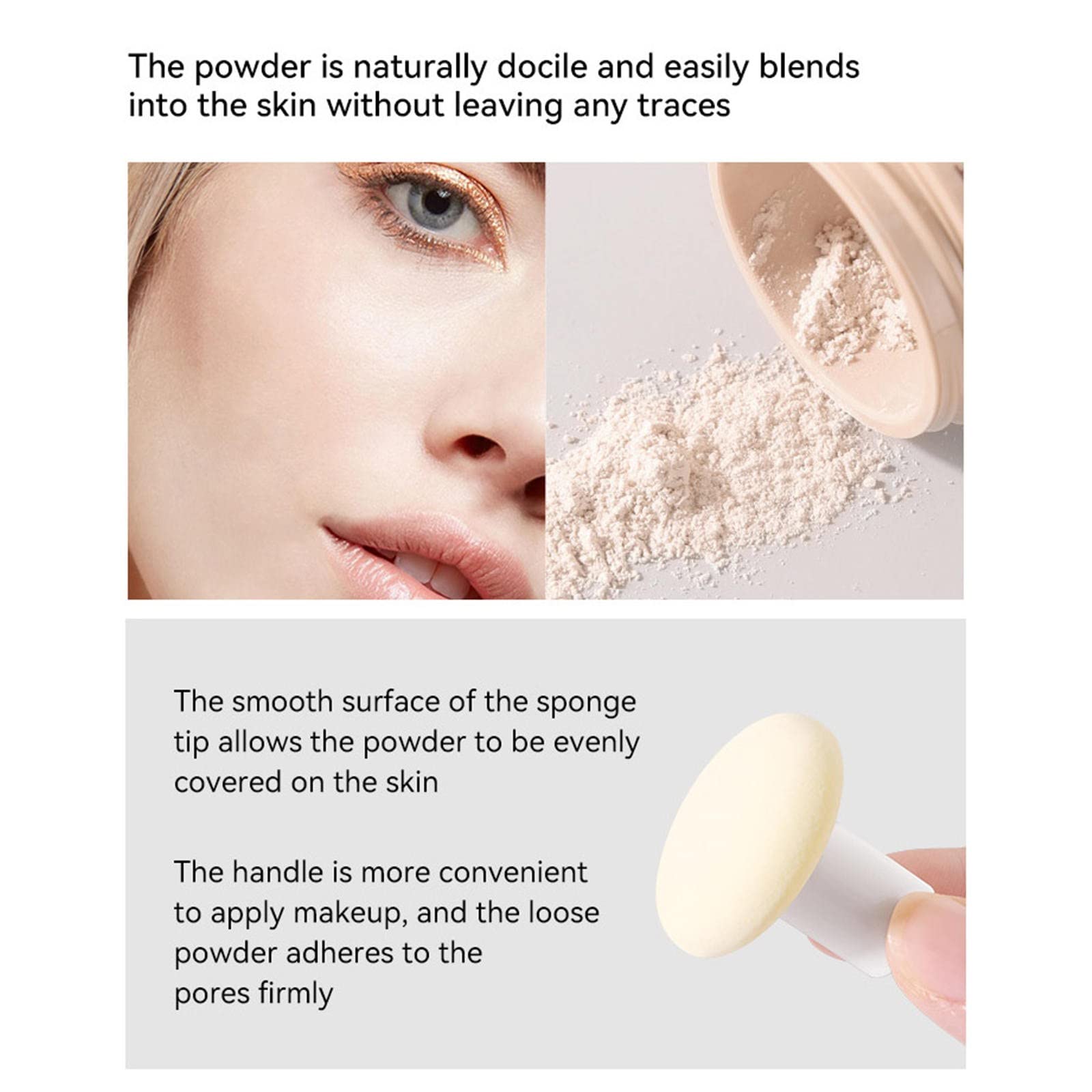 Пудра Cosmetic Glitter Пудра для макіяжу з зволожуючим ефектом і контролем блиску Прозора Пудра для макіяжу, фото №5 Пудра Cosmetic Glitter Пудра для макіяжу з зволожуючим ефектом і контролем блиску Прозора Пудра для макіяжу, фото №5