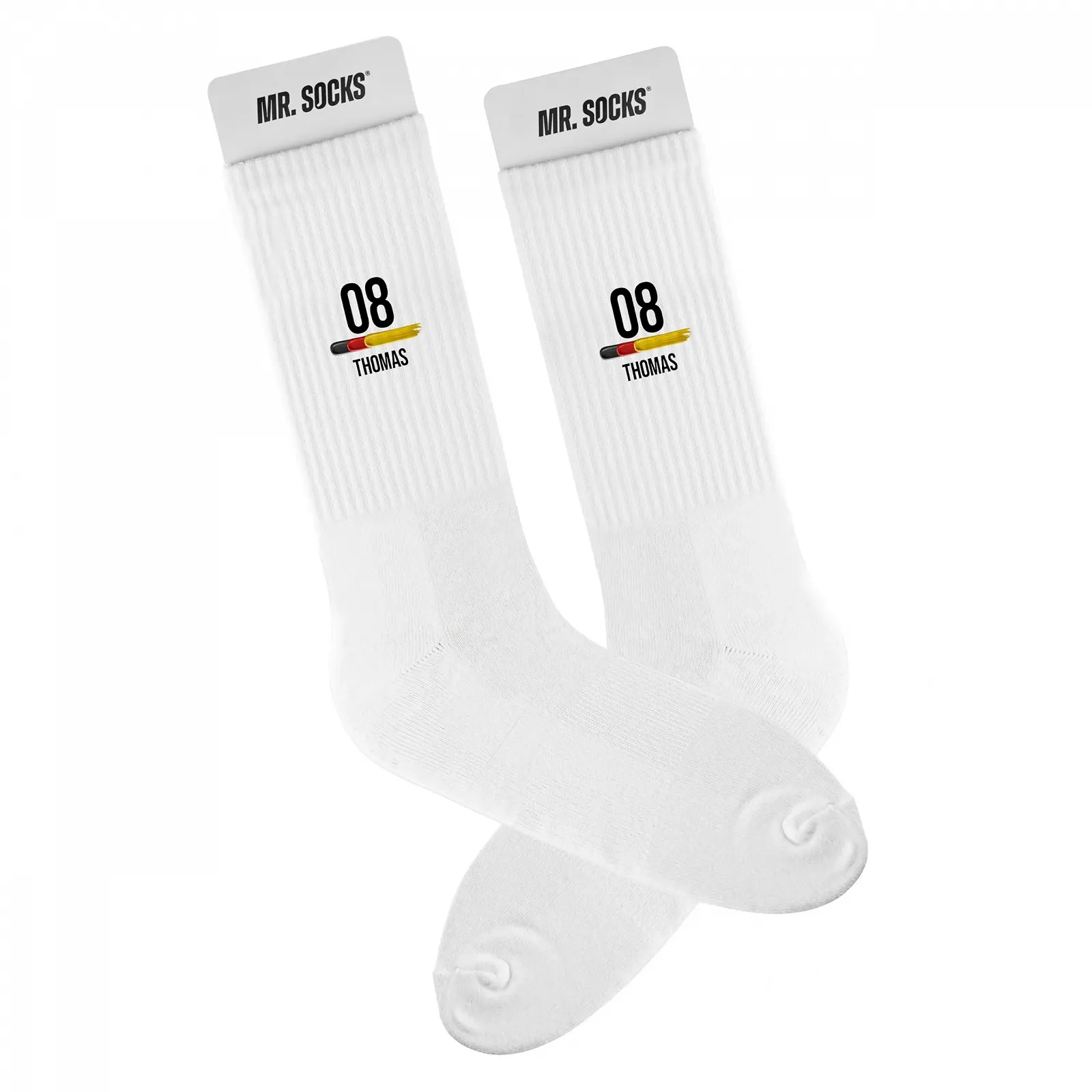 Теннисные носки True Statements Mr. Socks с персонализацией ">– Спортивные носки с немецким флагом, номером и именем ">– Носки для фанатов ЧЕ и ЧМ для мужчин, женщин и детей ">– Подарок для футбола и тенниса ">– Экологичные и удобные, фото №1 Теннисные носки True Statements Mr. Socks с персонализацией ">– Спортивные носки с немецким флагом, номером и именем ">– Носки для фанатов ЧЕ и ЧМ для мужчин, женщин и детей ">– Подарок для футбола и тенниса ">– Экологичные и удобные, фото №1